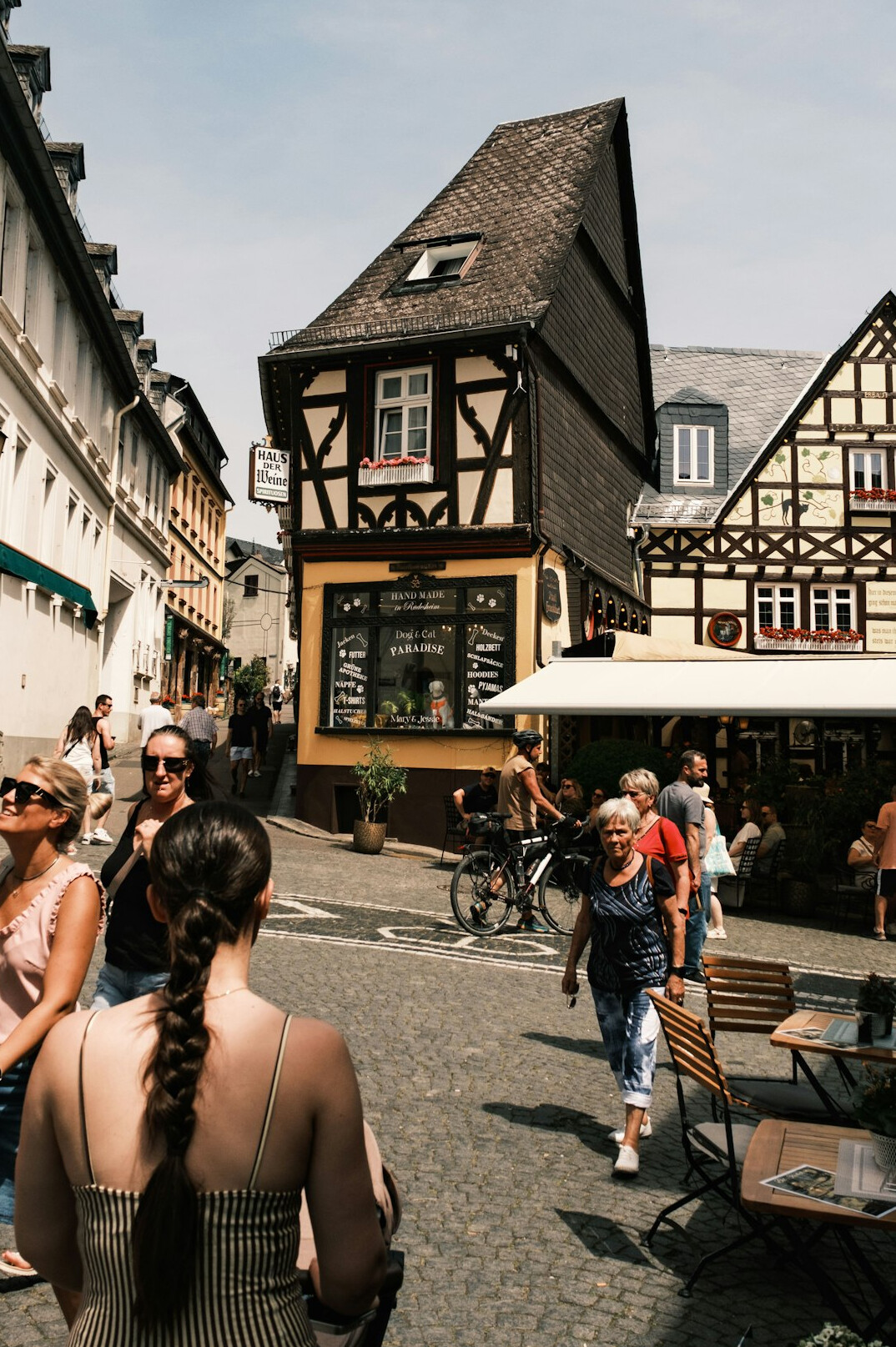 german people in street interview