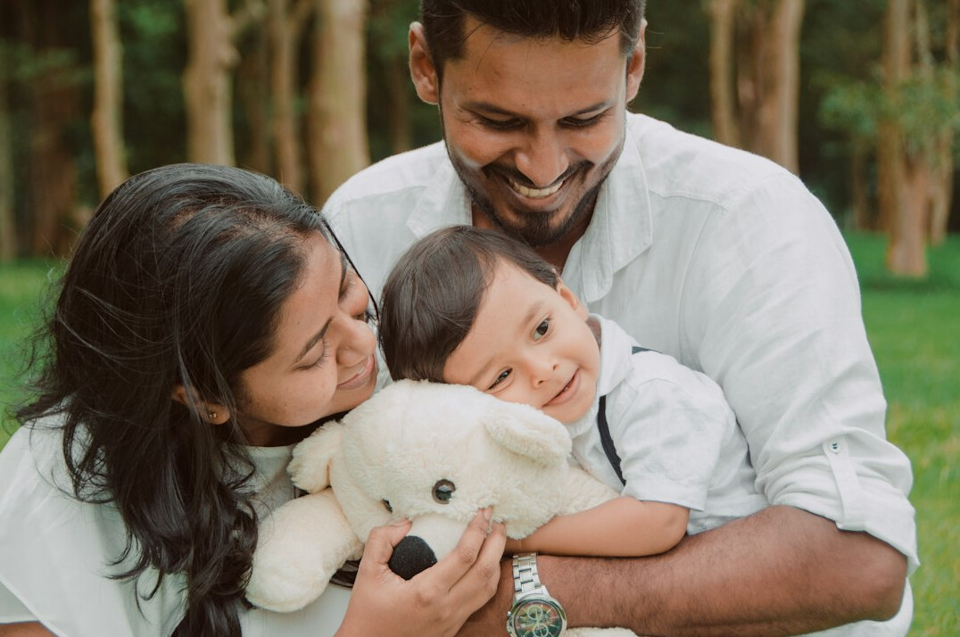 same sex couple with child