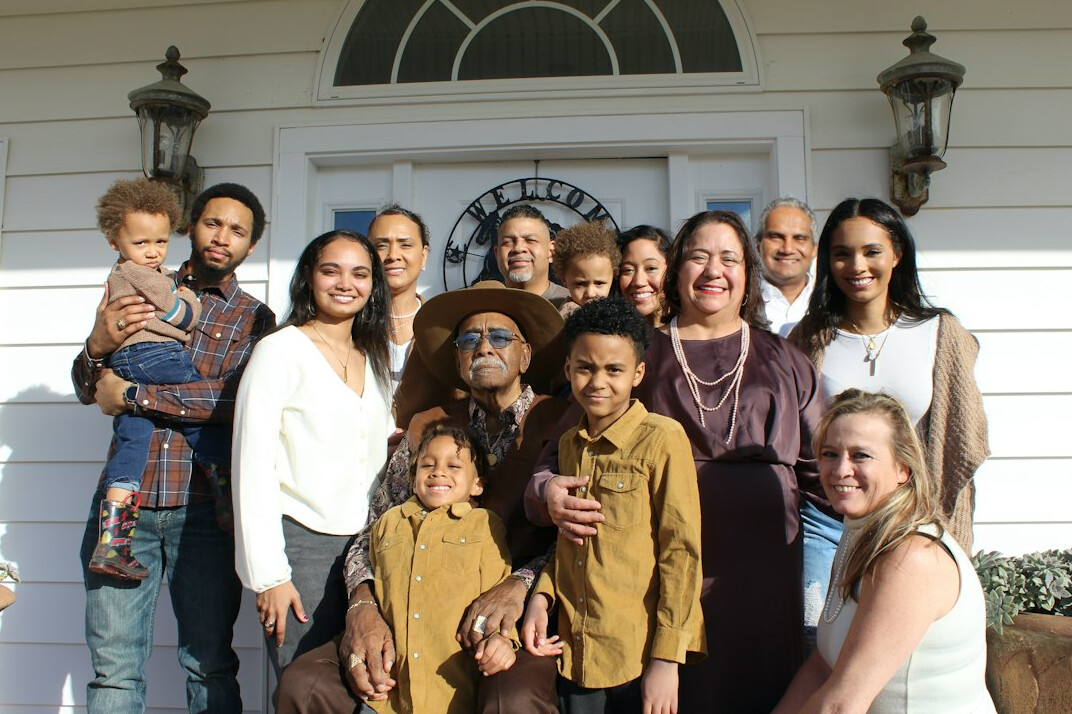 modern diverse family