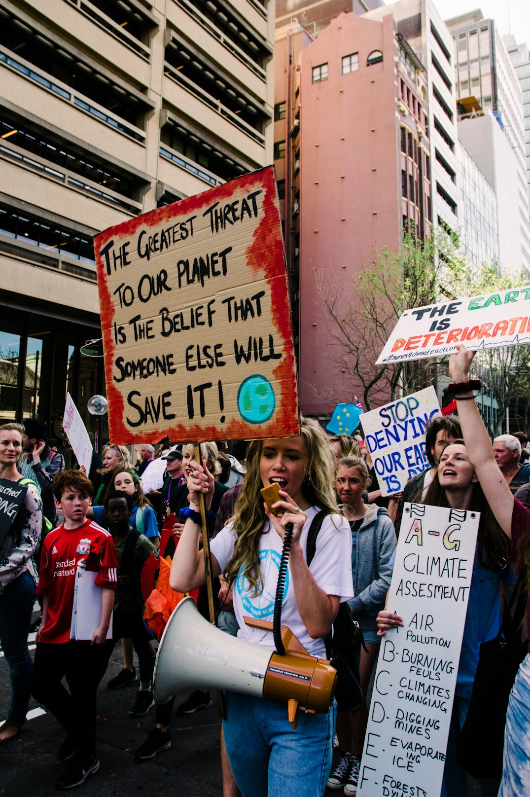 people protesting for climate
